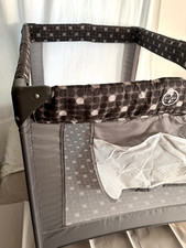 Berço portátil dobrável de viagem PAMO BABE berço quintal com colchão, bolsa cinza, usado comprar usado  Enviando para Brazil