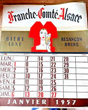 Calendrier carton publicitaire d'occasion  Morteau