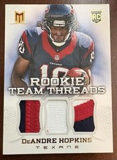 DeAndre Hopkins 2013 Momentum 1/25 Rookie Team Threads Combo Material Prime SP segunda mano  Embacar hacia Mexico