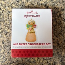 Usado, 2013 Hallmark Keepsake miniatura "One Sweet Gingerbread Boy" goma laranja comprar usado  Enviando para Brazil