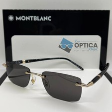 Óculos de sol unissex Mont Blanc MB 0344S-001 dourado preto cinza sem aro novo autêntico, usado comprar usado Óculos de sol unissex Mont Blanc MB 0344S-001 dourado preto cinza sem aro novo autêntico, usado comprar usado  Enviando para Brazil