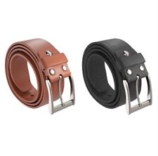 2 Ledergürtel Braun u. Schwarz Gürtel Herren Männer Frauen Echtleder kürzbar38mm comprar usado  Enviando para Brazil