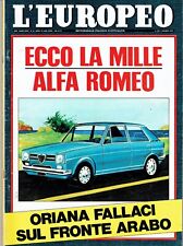 Europeo 1970 oriana usato  Italia