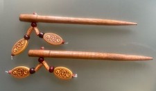 Holz haarstab perlen gebraucht kaufen  Albstadt