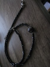 Kette edelstein schwarz gebraucht kaufen  Niederwiesa