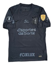 Camiseta Memphis Depay 10 Corinthians Away m (adequado para pequeno) preta Copa Libertadores comprar usado  Enviando para Brazil
