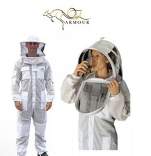 OZ ARMOUR TRAJE DE APICULTURA VENTILADO DE 3 CAPAS CON VELO DE ESGRIMA Y SOMBRERO REDONDO 7-XL segunda mano  Embacar hacia Mexico