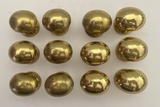 12 Gaveta/botões/puxadores de armário ovais de latão maciço salvamento de restauração vintage VENDA! comprar usado 12 Gaveta/botões/puxadores de armário ovais de latão maciço salvamento de restauração vintage VENDA! comprar usado  Enviando para Brazil