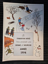Tintin carte voeux d'occasion  Verzenay