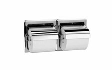Dispensador de papel higiênico Bradley modelo # 5123 capa articulada embutida rolo duplo comprar usado  Enviando para Brazil