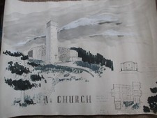 1949 architectural drawing.pai for sale  TAUNTON