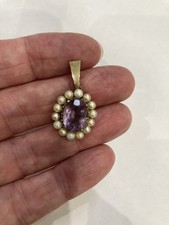 Vintage amethyst pearl for sale  CHELTENHAM