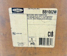 BB1002W: HUBBELL, CAIXA TRASEIRA CINZA RESISTENTE À CORROSÃO. CAIXA DE ALUMÍNIO FUNDIDO COM 15 D comprar usado  Enviando para Brazil