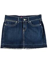 Saia jeans feminina WRANGLER jeans escura bainha crua tamanho 5 comprar usado  Enviando para Brazil
