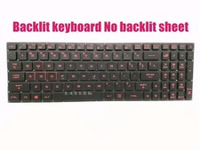 Usado, Novo teclado retroiluminado vermelho dos EUA para Asus Rog G502VM G502VS G502VT sem folha retroiluminada comprar usado  Enviando para Brazil