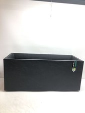 EDA Plastikowa doniczka WULKANIA "Kamienna dekoracja" antracytowa szara - 99,5 x 39,5 x 43,5 na sprzedaż  PL