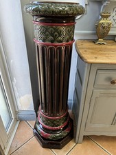 Antique majolica pedestal for sale  KETTERING