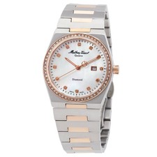 Relógio Mathey-Tissot Zeus Lady diamante quartzo mostrador branco D118SBI comprar usado  Enviando para Brazil