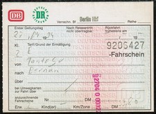 Fahrkarte tantow gr gebraucht kaufen  Berlin