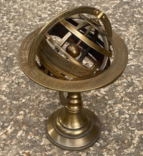 Brass astrological globe for sale  PENRYN