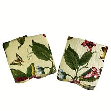Conjunto de 2 fronhas de travesseiro vintage Waverly Laurel Springs floral Butterfly King 36" comprar usado  Enviando para Brazil
