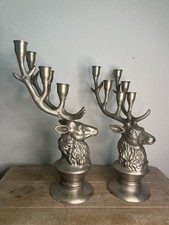 Pair vintage pewter for sale  Gulfport