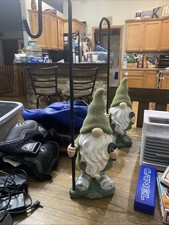 Flocked garden gnome for sale  North Liberty