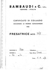 fresatrice rambaudi usato fresatrice rambaudi usato San Giuliano Terme