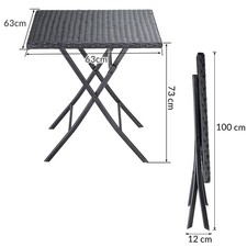 Ware polyrattan klapptisch gebraucht kaufen  Merzig