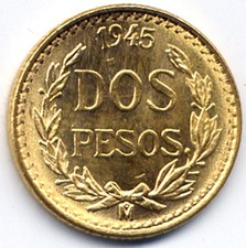 Mexico pesos 1945 usato  Milano