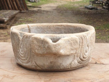 Plantadeiras decorativas de pedra para uso interno e externo – Vasos de jardim duráveis, rústicos, usado comprar usado  Enviando para Brazil