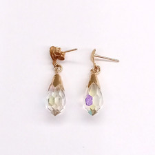 aurora borealis earrings 9ct gold for sale  MIRFIELD