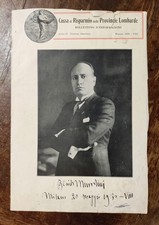 Depliant benito mussolini usato  Volpeglino
