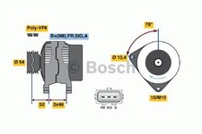 ALTERNADOR REMAN BOSCH GENUÍNO - 0986049171 comprar usado  Enviando para Brazil