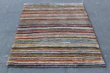 Vintage Tradicional Hecho a Mano Oriental Gabbe Lana Rojo Azul Tapete 153x106cm comprar usado  Enviando para Brazil