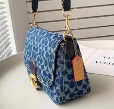 Usado, Bolsa tiracolo COACH CA105 ombro malhado assinatura saída denim nova comprar usado Usado, Bolsa tiracolo COACH CA105 ombro malhado assinatura saída denim nova comprar usado  Enviando para Brazil