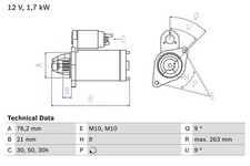 Starter anlasser bosch gebraucht kaufen  Bautzen-Umland II