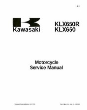 Kawasaki service manual d'occasion  Expédié en Belgium