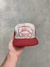 Chapéu caminhoneiro vintage Horsfield construção Epworth Iowa logotipo grande feito nos EUA  comprar usado  Enviando para Brazil