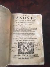 Panonto venezia 1637. usato  Reggio Calabria