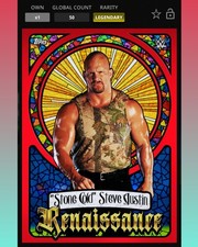 Topps WWE Slam - Stone Cold - /50 Limited Merlin Renaissance 2025 Legendary comprar usado  Enviando para Brazil