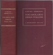Vocabolario greco italiano. usato  Italia