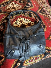 Black leather hobo for sale  DAGENHAM