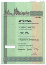 Colonia konzern versicherung gebraucht kaufen  Bayreuth