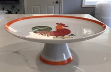 Bandeja de placa de servidor com pé de galo vintage #26/618 galinha-galinha/decoração MCM comprar usado  Enviando para Brazil