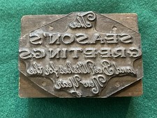 Vintage printing block for sale  UXBRIDGE