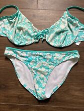 Turquoise underwired bikini for sale  PRESTON