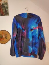 Kapuzensweatshirt wolfsmotiv p gebraucht kaufen  Kleve