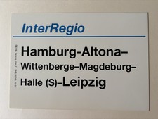 Zuglaufschild interregio hambu gebraucht kaufen  Coburg