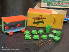 MESA DE SERVIÇO DE BRINQUEDO VINTAGE MINIATURAS INFANTIS 'PRODIMEX' POLÔNIA ZABAWKA comprar usado  Enviando para Brazil